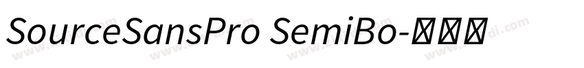 SourceSansPro SemiBo字体转换